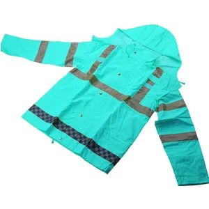 Light Weight Waterproof Raincoat Reflective Work Wear Certification CE Gender Universal Model NO. KRC010 Color - Image 2