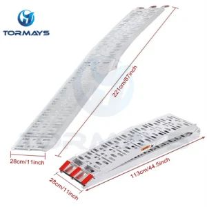 Aluminum Loading Ramp for Loading Motorcycles with Easy Rubber Handle - Image 3