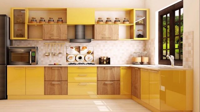 U&L Shape Modular Kitchen Interior Works Hardware Soft-close Safety Features Safety Workflow Design Easy Workflow Material Bwp/bwr Ply Or - Image 3