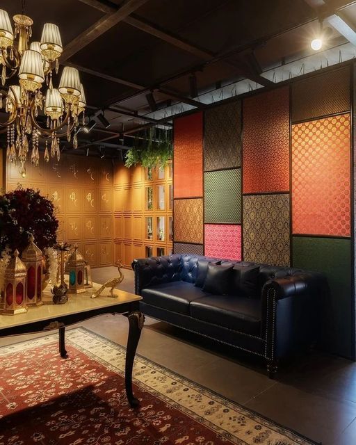 Designer Wooden Wall Partition, 9 Feet Height 9 Feet Finish Pu Paint Color customised Material Hdhmr, Wood Dimension - Image 3