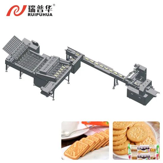 Waffles Biscuits Packaging Solutions Flow Wrap Machine Automatic Sorting and Feeding Line - Image 2
