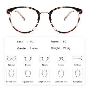 Customized Anti Blue Light Metal Frames for Eyeglasses - Image 4
