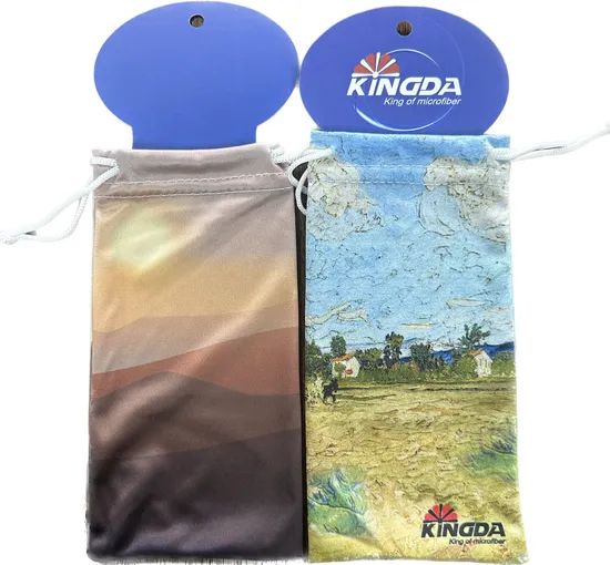 Microfibre Drawstring Eyewear Sunglasses RPET Pouch Series-3-4 - Image 2
