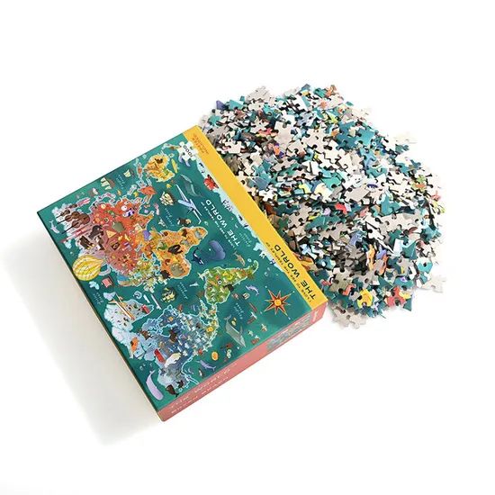 Personalized Jigsaw Puzzles Custom World Map Puzzle Spiel - Image 6