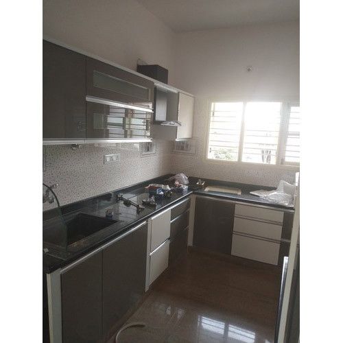 Plywood German Modular Kitchen Finish Polished Material Plywood Appearence Modern Accessories Drawer Slide, Handle & Knob, Drawer - Image 2