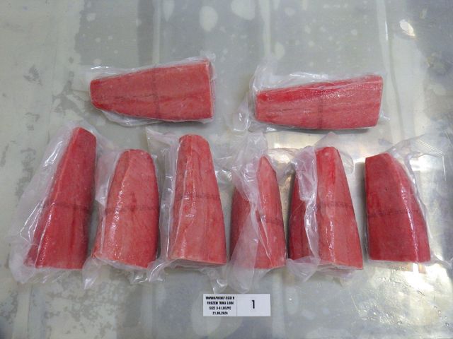 Frozen Yellowfin Tuna Weight 2-4kg Net Weight 100% Packing 25kg/carton Treatment Co Treated Weight (kg) 100% NET WEIGHT Packaging IQF, IVP 10KGS/CTN - Image 3