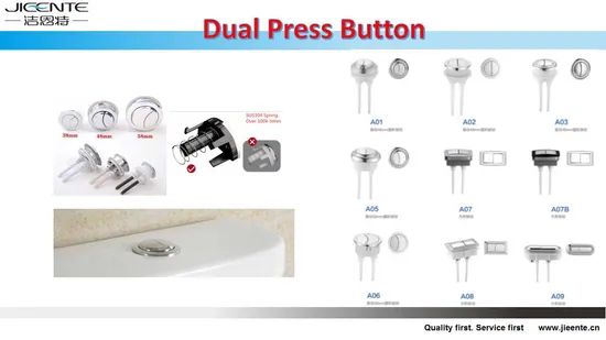 A05 Round Push Buttons Toilet Tank Fittings Double-Control - Image 5
