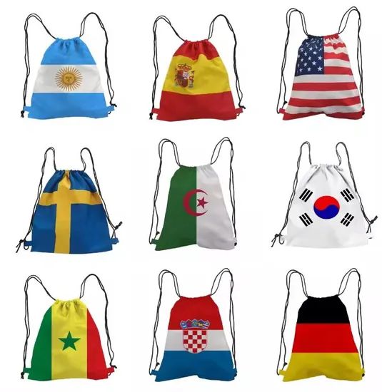 Custom Drawstring Bag with Logo Printed Sport Water Resistant Lightweight Gym Backpack Promotional Drawstring Sportpacks - Image 6