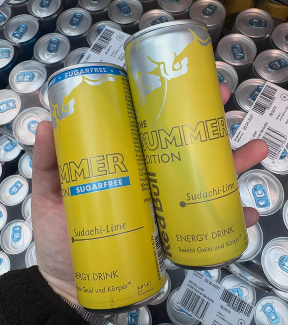 NEW EDITION RED BULL ENERGY DRINKS SUMMER EDITION 250mlx24 CANS ZERO SUGAR SUDACHI LIME SALE - Image 3