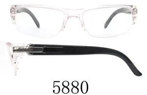 Cheap TR90 Design Optical Eyeglass Frame Brand OEM Style Casual Lens Demo Lens Model NO. 5860 HS Code 90041000 Frame Color Black - Image 3