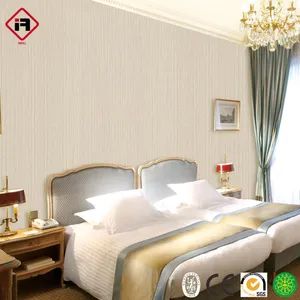 Korea Wallpaper Price 53cm Width Wall Paper Hotel Engineering Solid Color Cloth Pattern Wallpaper - Image 1
