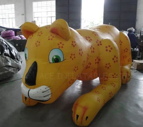 Leopard Inflatable Cartoon ACE15-11 Orange 1Y CE GS EN71 MOQ1 - Image 1