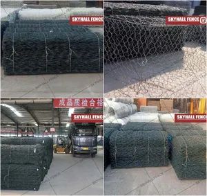 Buy Black Gabion Baskets for Erosion Control Origin China Width 1000 mm Height 1000 mm Technics Woven Tie Wire 2.2 mm HS Code 73144100 - Image 4