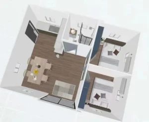 Prefabricated 4 Bedroom Expandable House 2X 40FT Villa Prefab Tiny Homes Luxury Prefabricated House Cheap Residential Modern Expandable Container House for Sale - Image 5