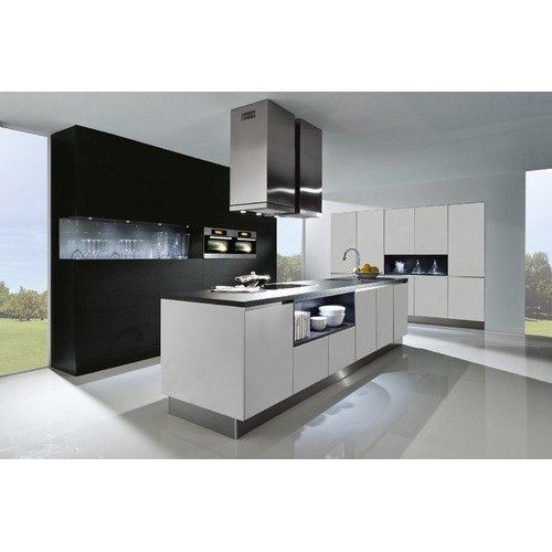 Material: Wooden Appearance: Modern Island Modular Kitchen, Mount type: Base - Image 1