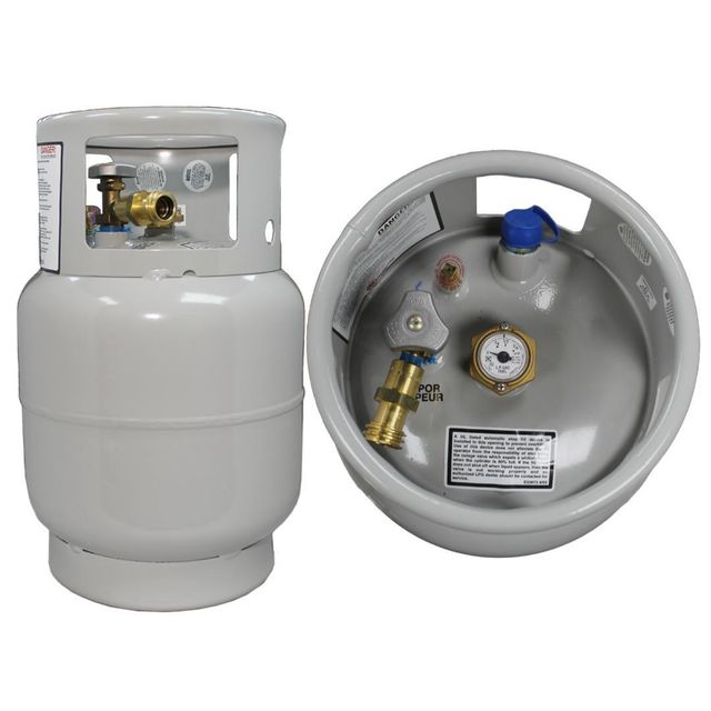 Premium Propane Cylinder Tank Heavy Duty Steel Construction For BBQ Grill Camping Outdoor Cooking Use 20lb Portable Refillable - Image 4