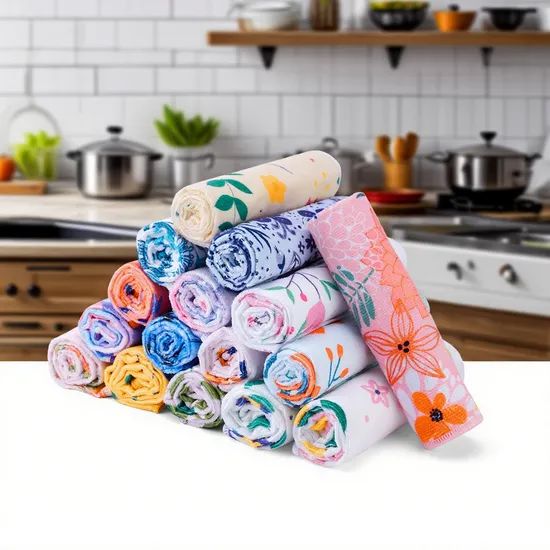 Custom Printed 100% Cotton Equestrian Kitchen Towels for Home - Image 4