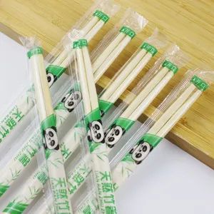 Bamboo Products Kitchenware Dinnerware Custom Disposable Round Chopsticks - Image 5