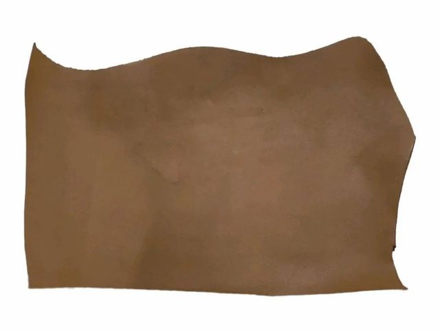 Brown Oily Plain Goat Leather, For Footwear Finish Oily Color Brown Size 6 sq ft Pattern Plain Thickness 10mm Material Goat - Image 1
