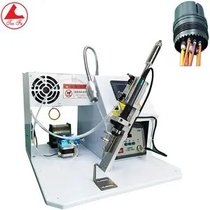 Electric-Inclined Semi Automatic Soldering Machine Foot Operated USB Cable Circuit Board Aviation Plug Soldering Machine - Image 1