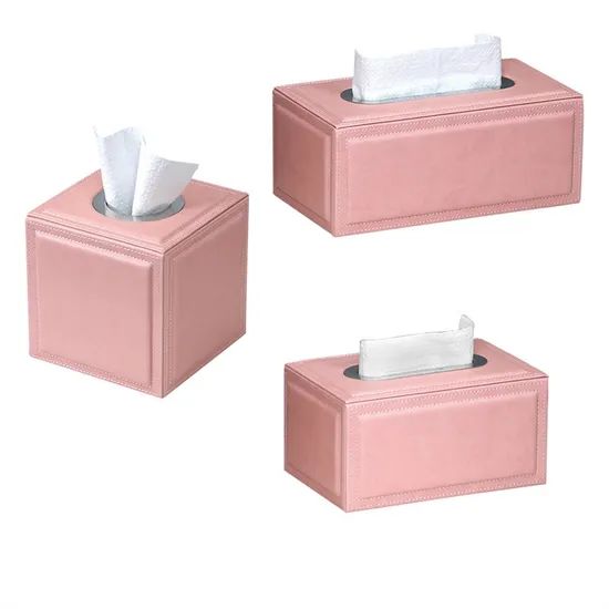 Factory Price Wholesale Custom Logo Crocodile Leather Texture Tissue Boxes - Image 5