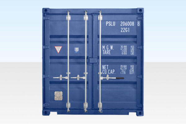 20Ft Shipping Container One Trip Used Cargo Container Blue Weatherproof Storage Container - Image 3