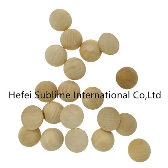 Unfinished Natural Smooth Half Wooden Split Balls for DIY Crafts - Image 2
