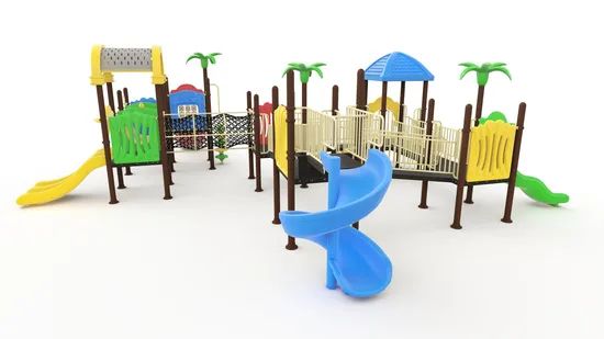 Safe Design Smooth Surface Shock-Absorbing Outdoor Playground Set for Amusement Zone - Image 5