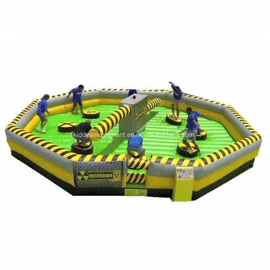 Challenge Inflatable Sport Rotation Meltdown Jumping Game Bouncer Sweeper with Rotative Machine - Image 6