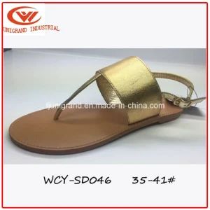 Simple Fashion Design Ladies Sandals Upper PU OutSole TPR Gender Women Origin China Style Casual Trademark ODM Heel shape Flat - Image 1