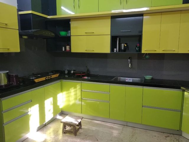 Modular Modern Kitchen Warranty 10 Years Appearance Modern Door Finishing Acrylic Kitchen Design Straight Kitchen Layout - Image 7