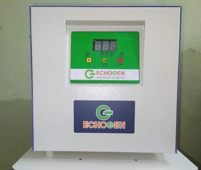 ECHOGEN 3kva Single Phase Servo Stabilizer Brand Echogen Capacity 3 KVA Technology Servo Power Rating 3kva Phase Single - Image 2