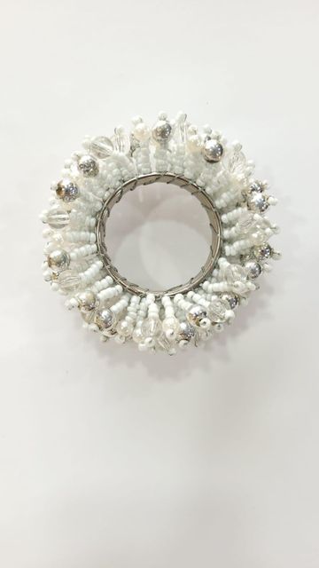 Napkin Rings (Handmade Beaded Wooden) - Image 1