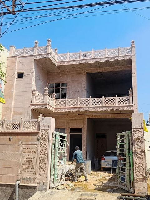 Red sandStone For Building Construction Country of Origin Made in India Service Location All over - Image 2
