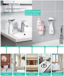 White ABS Automatic Hand Sanitizer Touchless Spray Soap Dispenser - Image 6
