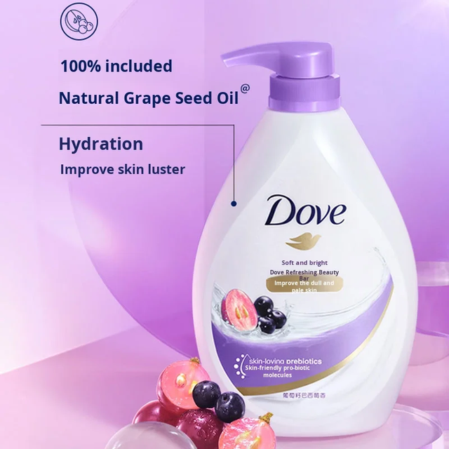 For Dove 1kg Deep Nourishment Body Wash Moisturizing Herbal Gel in Mixed Scents Wholesale Price Large Size - Image 1