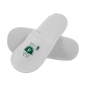Padded Velvet and Canvas Hotel Slippers Structured Comfort - Image 3