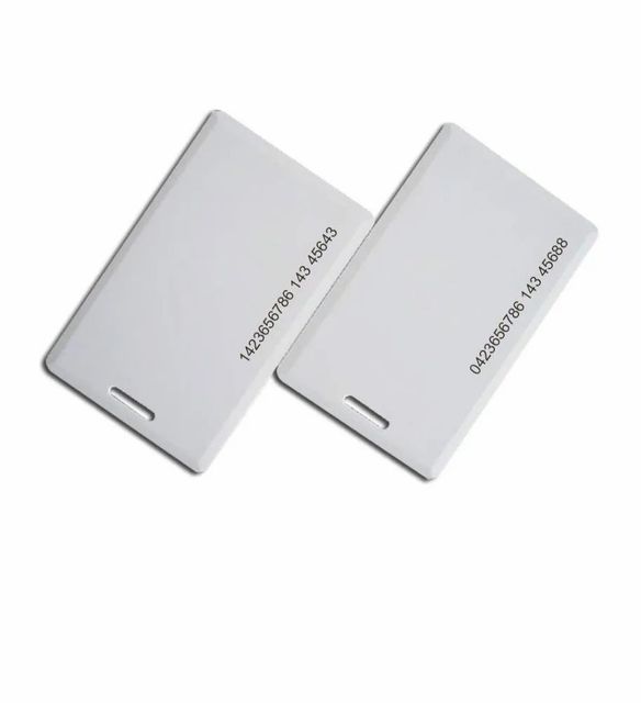 RFID Cards 125 Khz Thick Weight 9g Material Abs Ic Frequency 125khz Standard Color White Dimension 86*54*1.4 Mm Operating Temperature Range -10 C To +50 - Image 1
