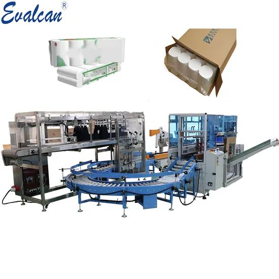 Fall Type Line Case Packer for Tissue Toilet Rolls Kitchen Rolls - Image 2