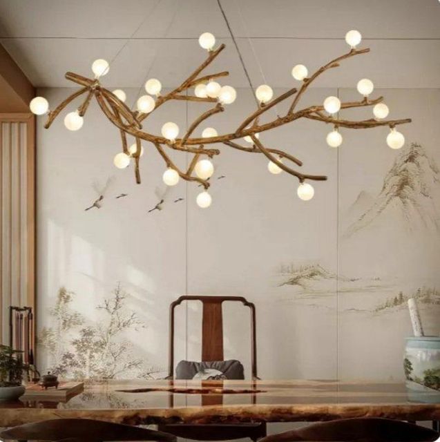 Modern Nordic LED Branch Chandelier Color Brown Light Bulb Count 5 Light Bulb Wattage 3w Warranty Period 2 Years Lumens 80lm - Image 1