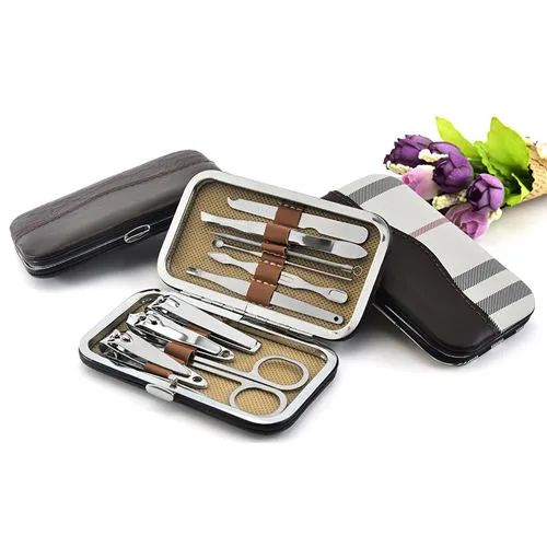 10PCS Pattern Wallet Style Fashion Nail Clippers Manicure Set - Image 6