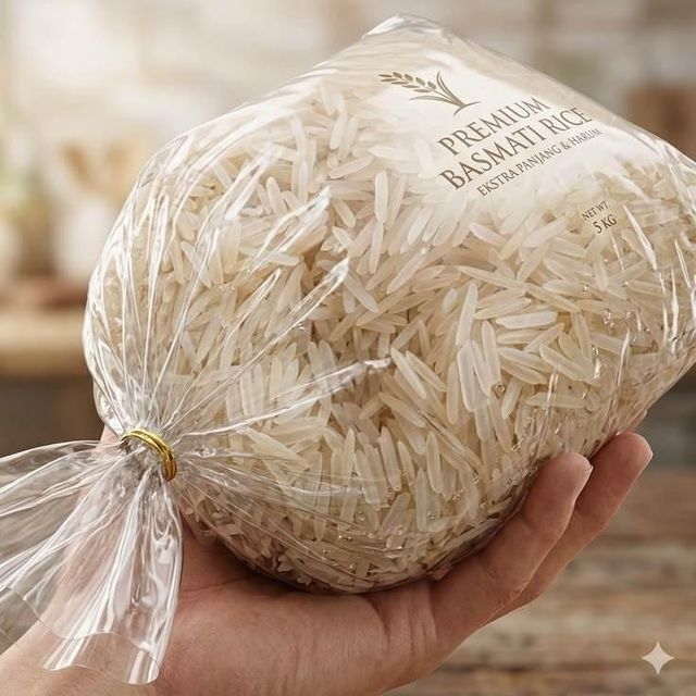 White Rice Grains in Wooden Spoon for Cooking and Baking - Image 3