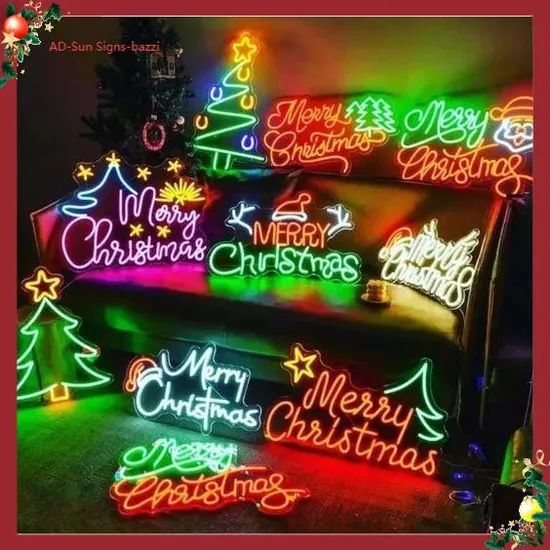 Colorful & Bright LED Neon Lights for Christmas Tree Party Decor - Image 2