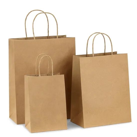Flexo Printing Professional Custom Extra Large Bottom Kraft Bags - Image 6