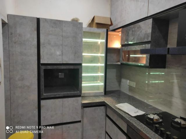 Modular Kitchen Cabinets Base Materials Ply, Mdf, Hdf Construction Type Modular And Semi Modular Finishing Materials Laminates, Acrylic, Membrane, Glass, - Image 4
