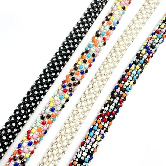 Customized Rhinestone Rope Cotton Core Sandals Decoration Dly Shoe Accessories - Image 1