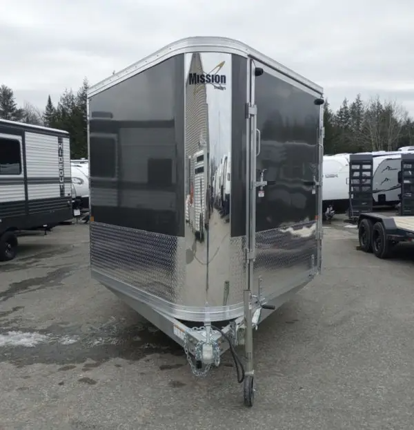 Enclosed Trailers / 2024 Mission Trailers 101×24 Aluminum 4/5-Place Drive In/Out Deckover w/Galvanized Pkg, Canopy - Image 4