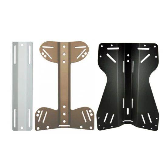 Aluminium Scuba Backplate Diving Double Single Tank Adapter Bcd Plate - Image 1