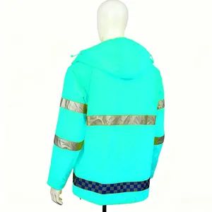 Light Weight Waterproof Raincoat Reflective Work Wear Certification CE Gender Universal Model NO. KRC010 Color - Image 4