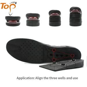 Breathable PU Air Cushion Hidden Height Boost Shoe Insole - Image 1
